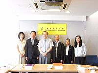 中大副校長鄭振耀教授(左三)熱烈歡迎東北師範大學代表團到訪。